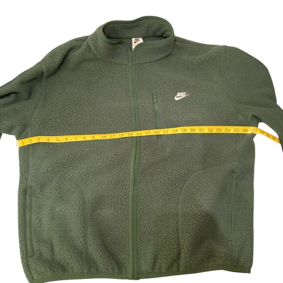 Nike Sportswear Club Men's Fleece Sherpa Jacket in Fir Green Size XL NWT - Picture 7 of 9